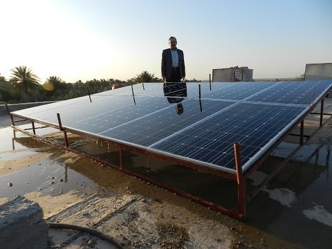 منزل عراقي يعتمد على الطاقة الشمسية بنسبة 80%