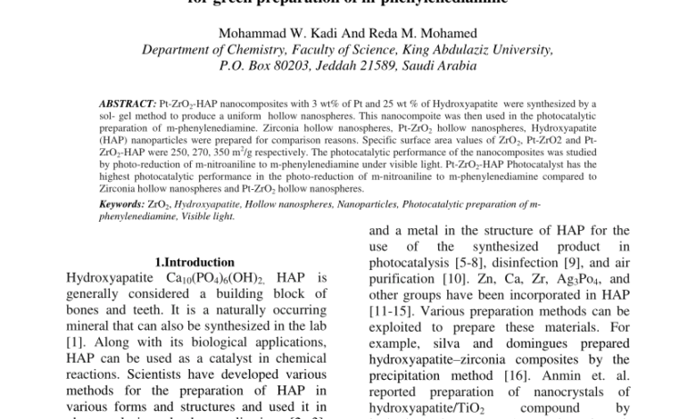 طريقة لتحضير الهيدروكسى اباتيت عالي النقاء