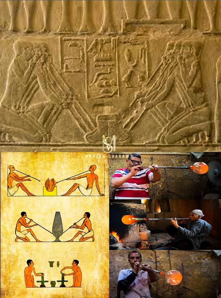 المصري القديم أول من صنع الزجاج وأسس أقدم مصنع في التاريخ