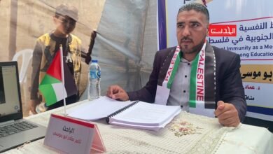 جامعة الأزهر بغزة تناقش رسالة ماجستير بإحدى خيام النازحين