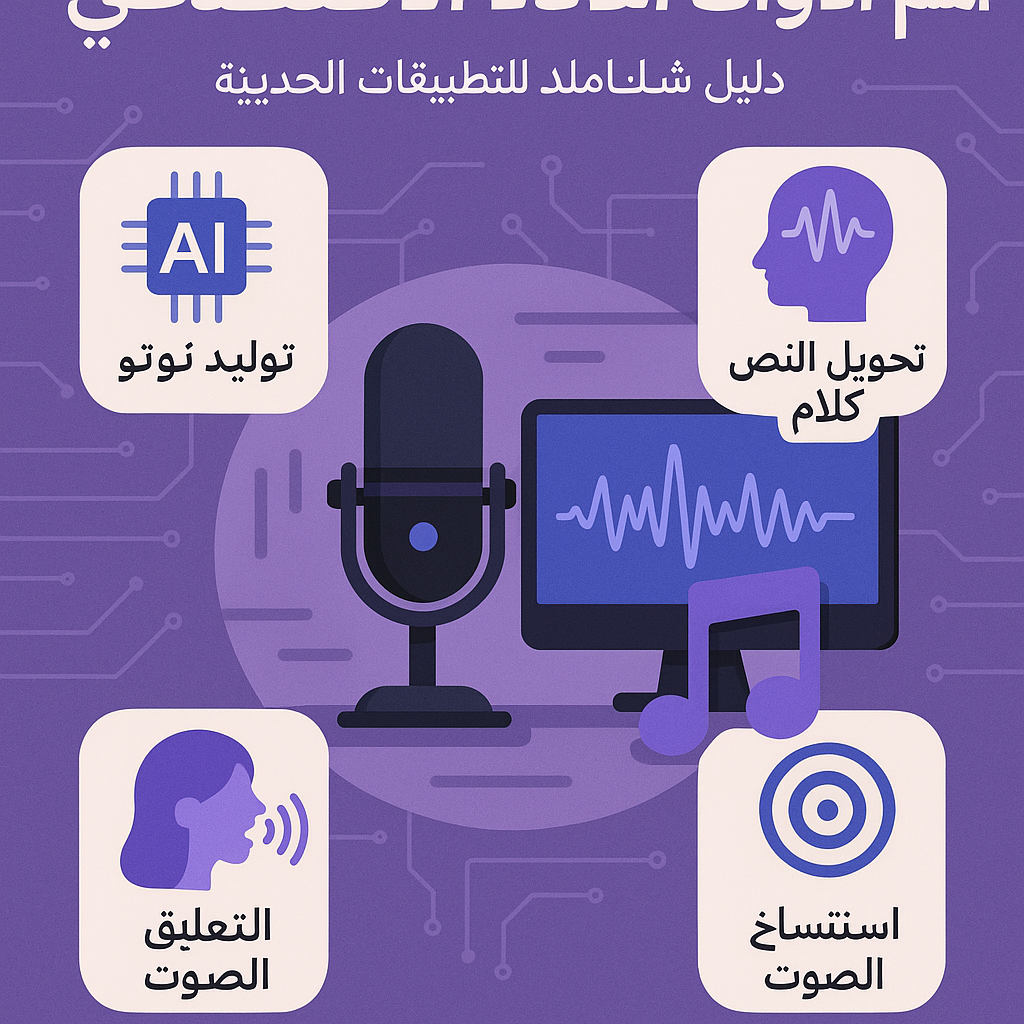 أهم أدوات الذكاء الاصطناعي في توليد الصوت: دليل شامل للتقنيات والتطبيقات الحديثة